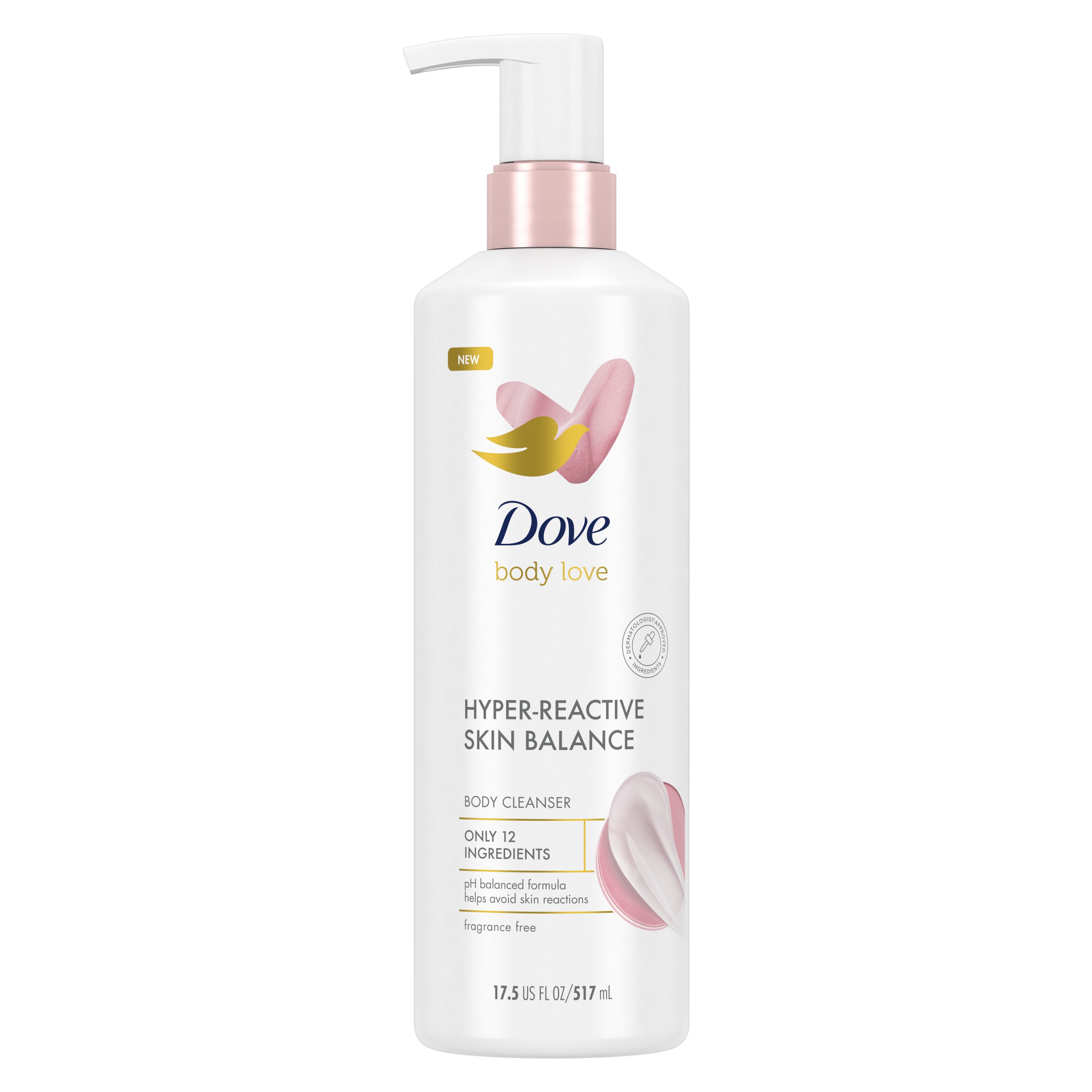 Dove Body Cleanser HyperReactive Skin Balance Shop Body wash at HEB
