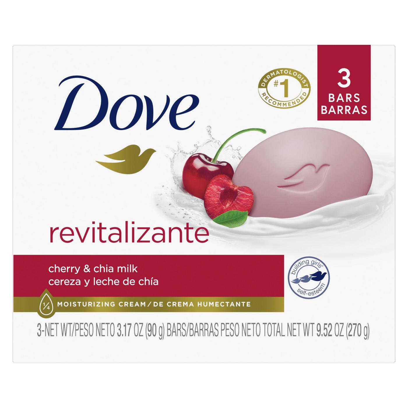 Dove Revitalize Cherry & Chia Milk Bar Soap; image 1 of 2