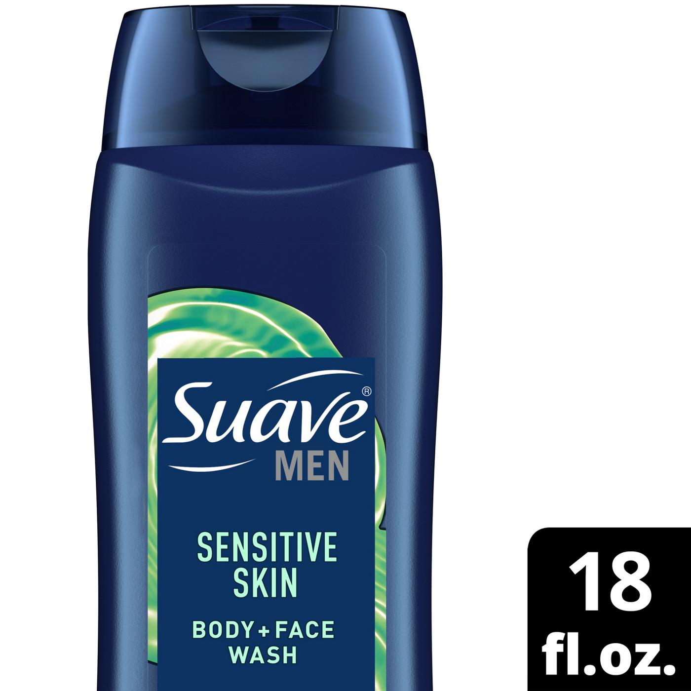 Suave Men Face and Body Wash Sensitive Skin Shop Body wash at HEB