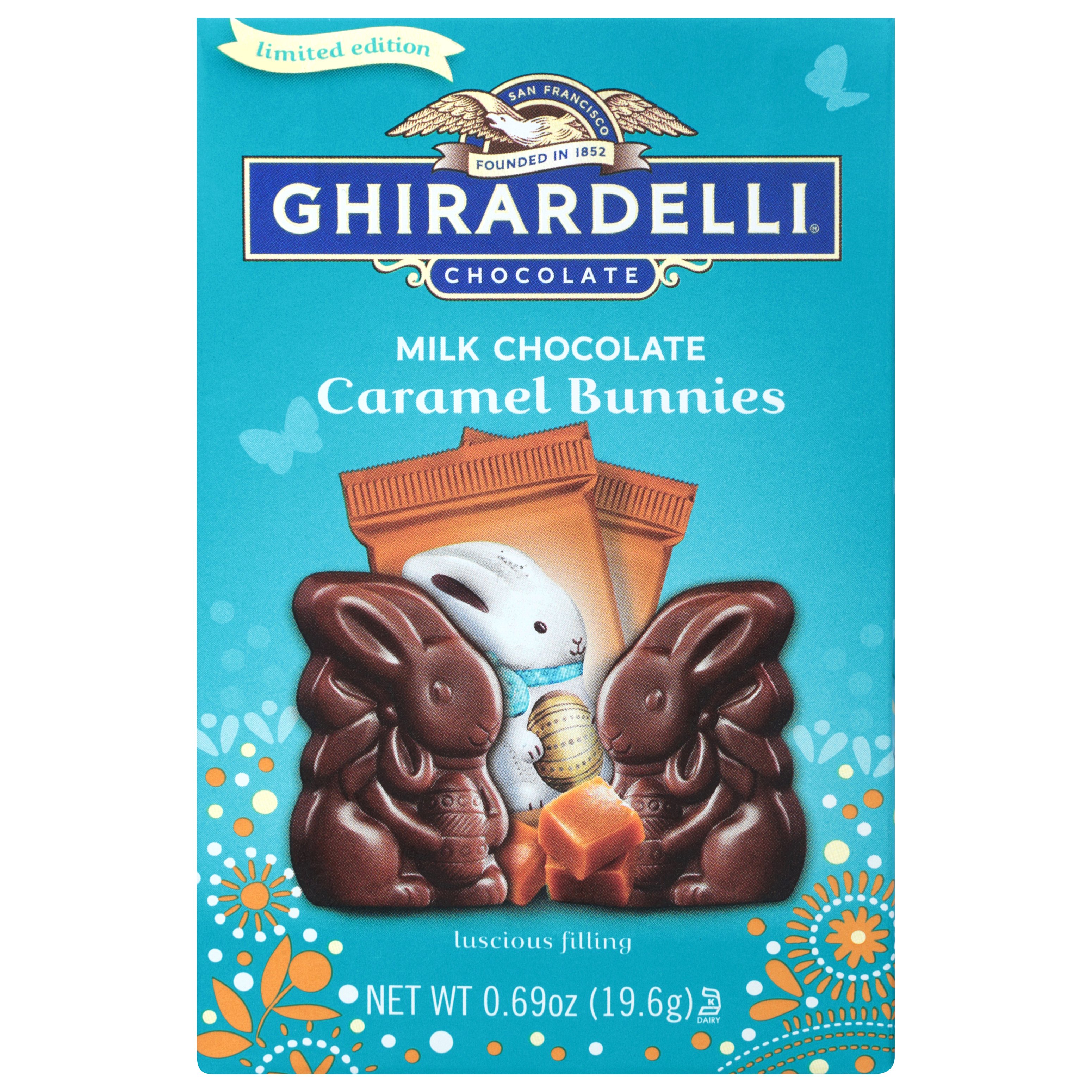 Ghirardelli Milk Chocolate Caramel Bunnies Easter Candy - Shop Candy at ...