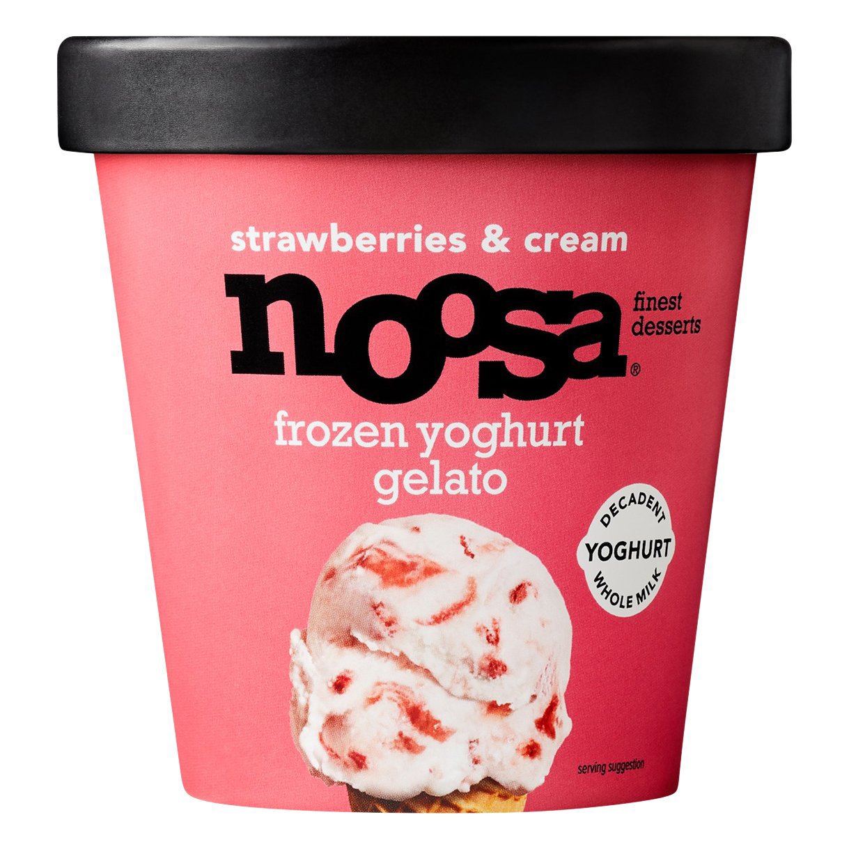 Noosa Strawberries & Cream Frozen Yoghurt Gelato - Shop Ice cream at H-E-B