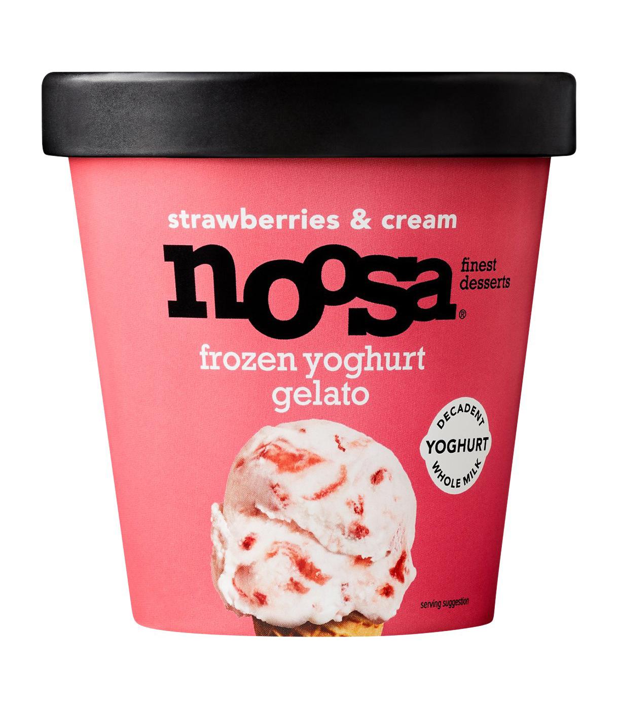 Noosa Strawberries & Cream Frozen Yoghurt Gelato; image 1 of 2