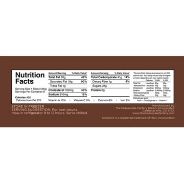 The Cheesecake Factory Grand Cheesecake Selection, 7"