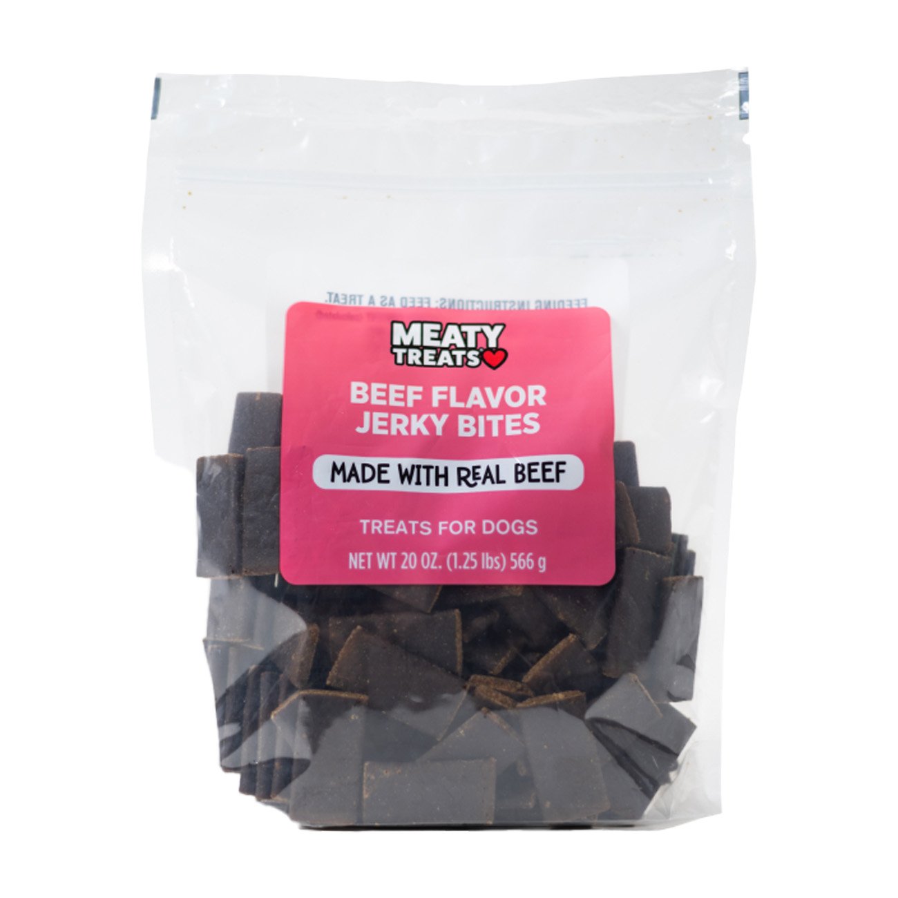 Meaty Treats Beef Jerky Bites Dog Treats Shop Soft & chewy treats at