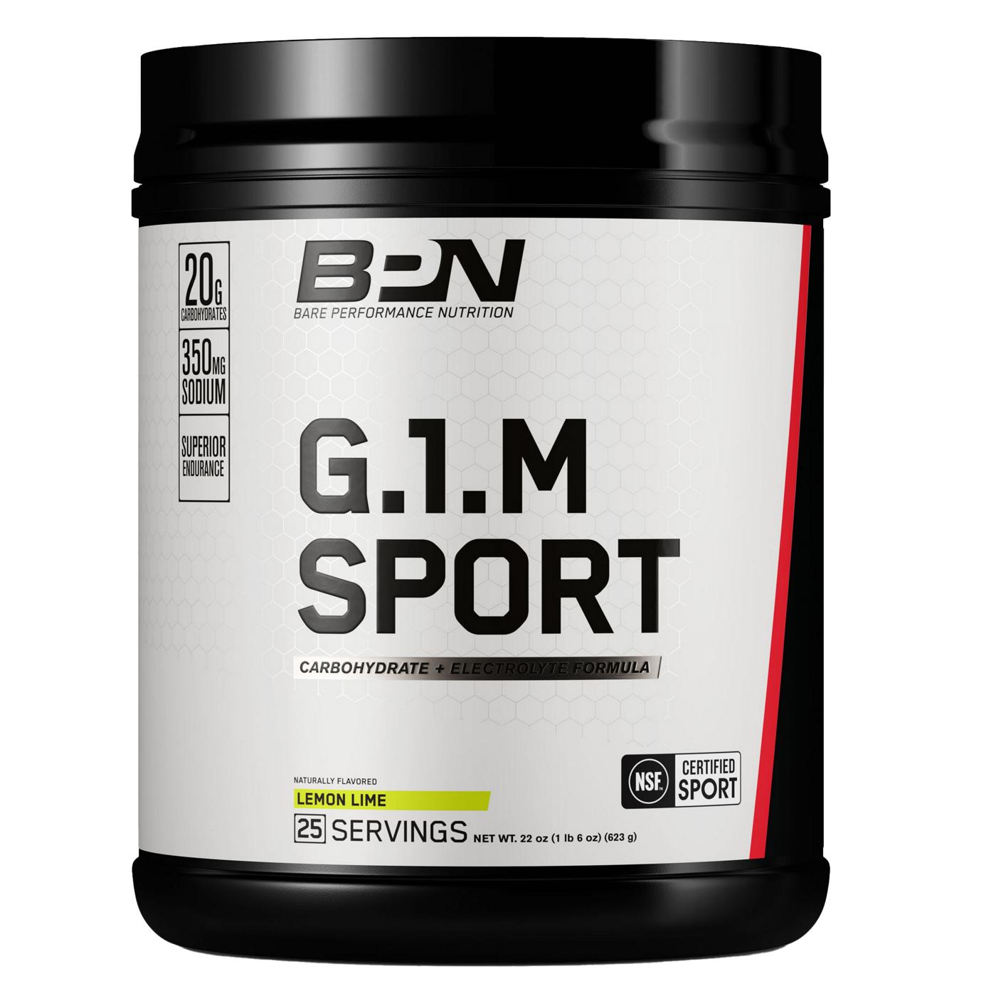 Bare Performance Nutrition G.1.M Sport - Lemon Lime; image 1 of 2