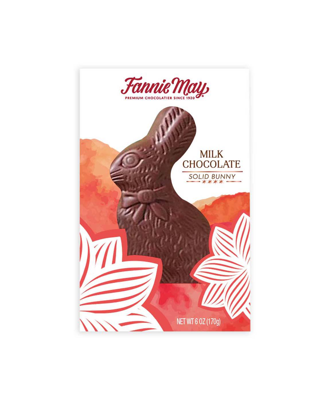 Fannie May Milk Chocolate Solid Bunny Easter Candy; image 1 of 3