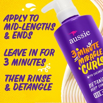 Aussie Miracle Curls 3 Minute Miracle Deep Conditioner - Coconut