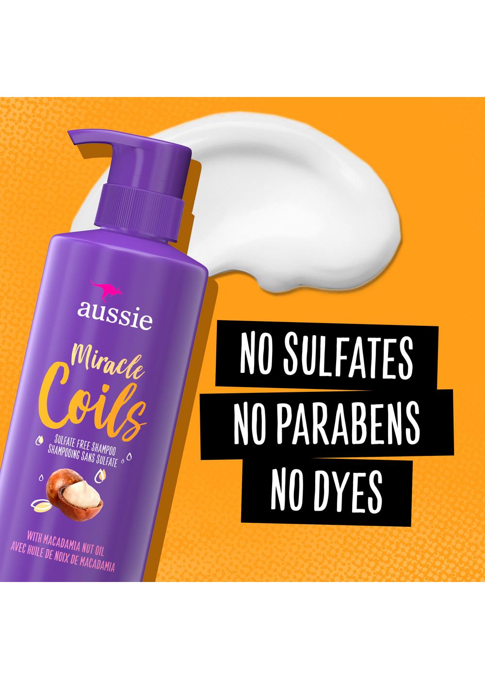 Aussie Miracle Coils Sulfate-Free Shampoo; image 7 of 10