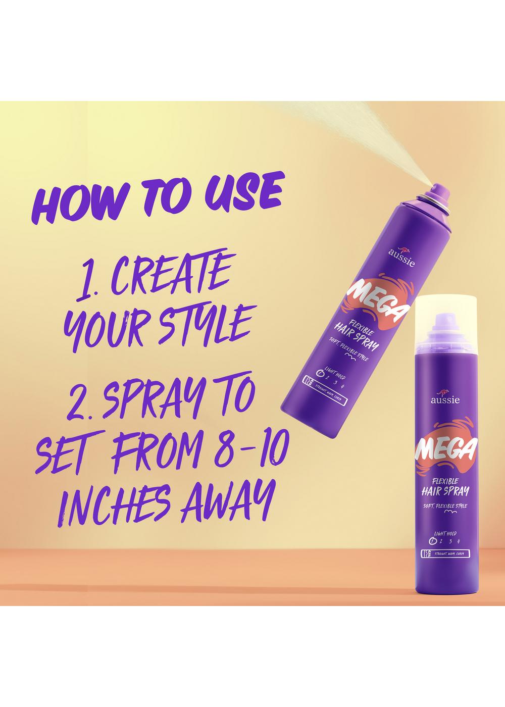 Aussie Mega Flexible Hair Spray; image 7 of 10
