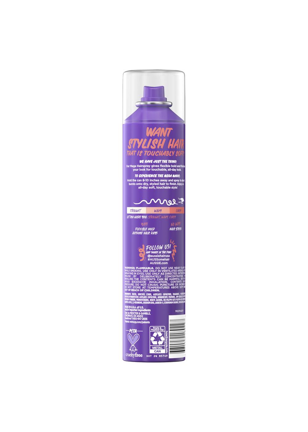 Aussie Mega Flexible Hair Spray; image 10 of 10