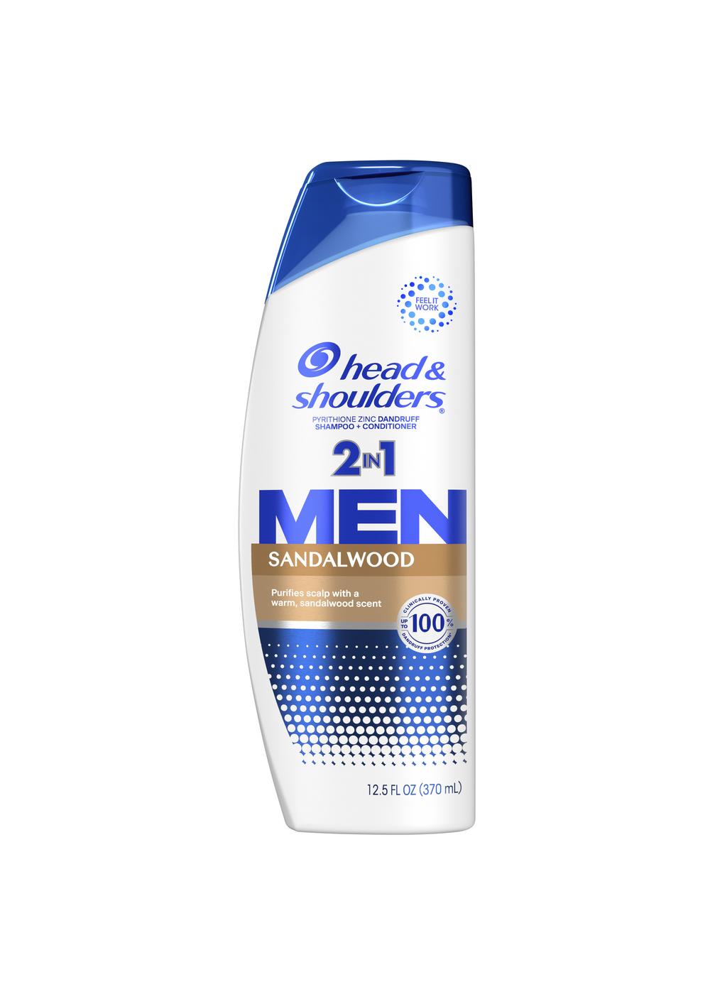 Head & Shoulders 2 in 1 Men Dandruff Shampoo + Conditioner - Sandalwood; image 1 of 11