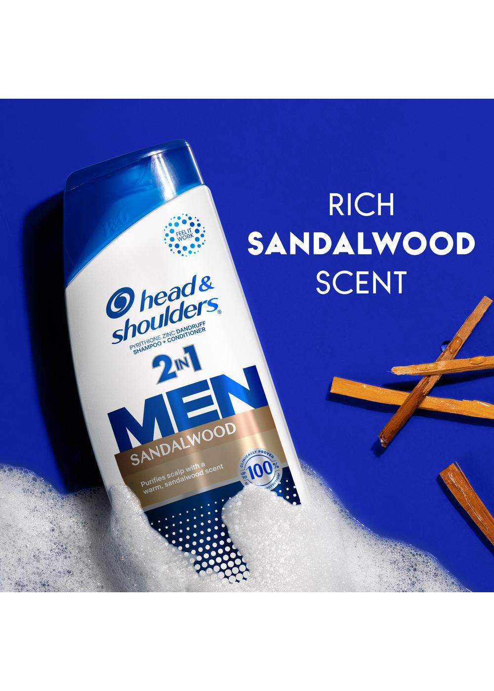 Head & Shoulders 2 in 1 Men Dandruff Shampoo + Conditioner - Sandalwood; image 8 of 11