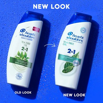 Head & Shoulders 2 in 1 Dandruff Shampoo & Conditioner, Anti-Dandruff Treatment, Tea Tree Oil