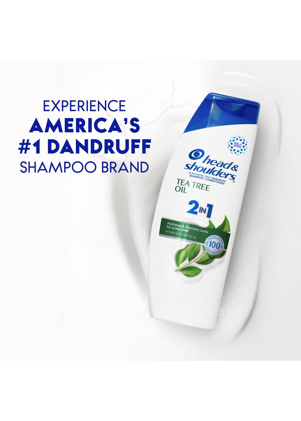 Head & Shoulders 2 in 1 Dandruff Shampoo + Conditioner - Tea Tree Oil; image 9 of 11