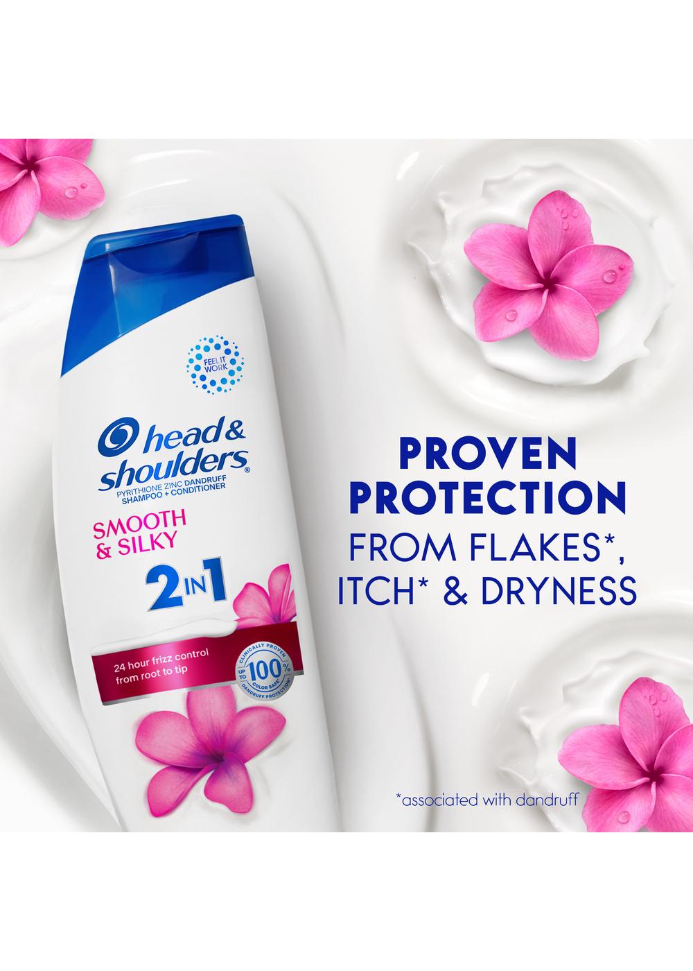 Head & Shoulders 2 in 1 Dandruff Shampoo + Conditioner - Smooth & Silky; image 9 of 11