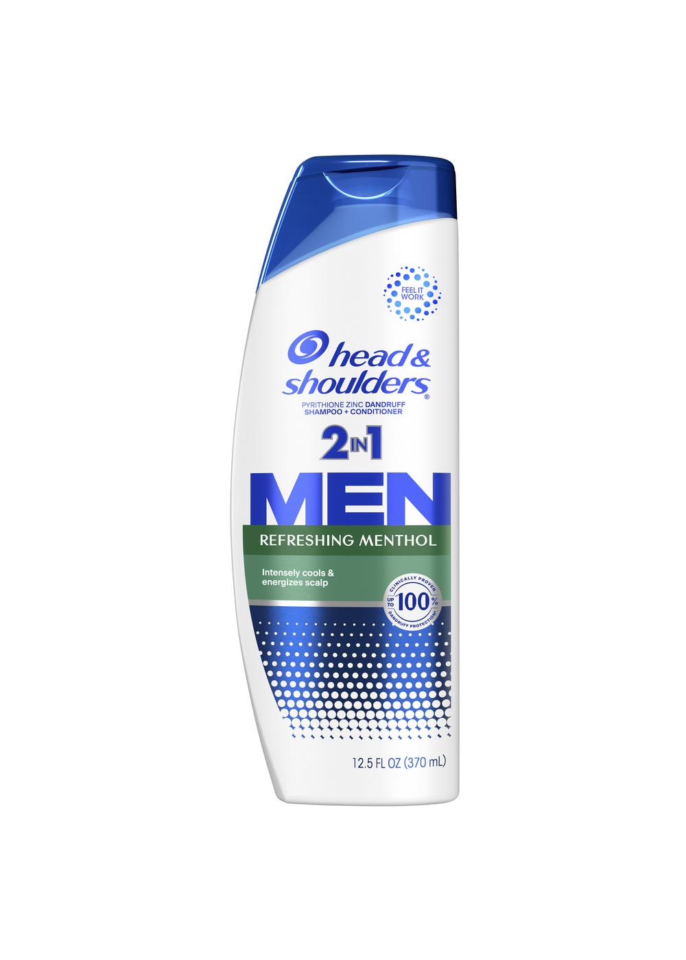 Head & Shoulders 2 in 1 Men Dandruff Shampoo + Conditioner - Refreshing Menthol; image 1 of 11