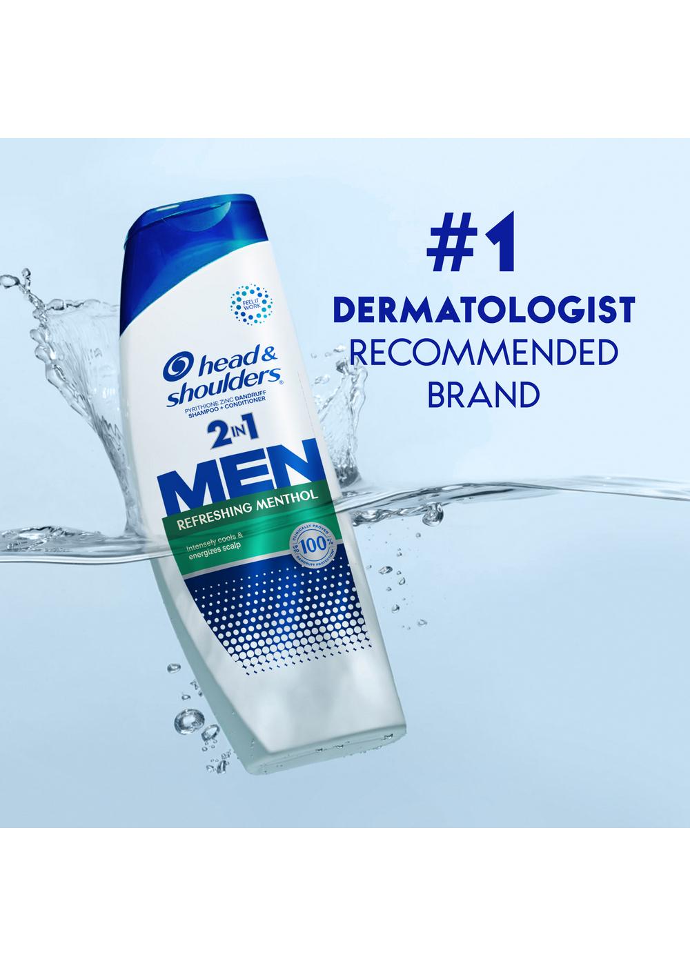 Head & Shoulders 2 in 1 Men Dandruff Shampoo + Conditioner - Refreshing Menthol; image 11 of 11