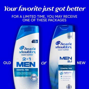 Head & Shoulders 2 in 1 Men Dandruff Shampoo + Conditioner - Coastal Tide
