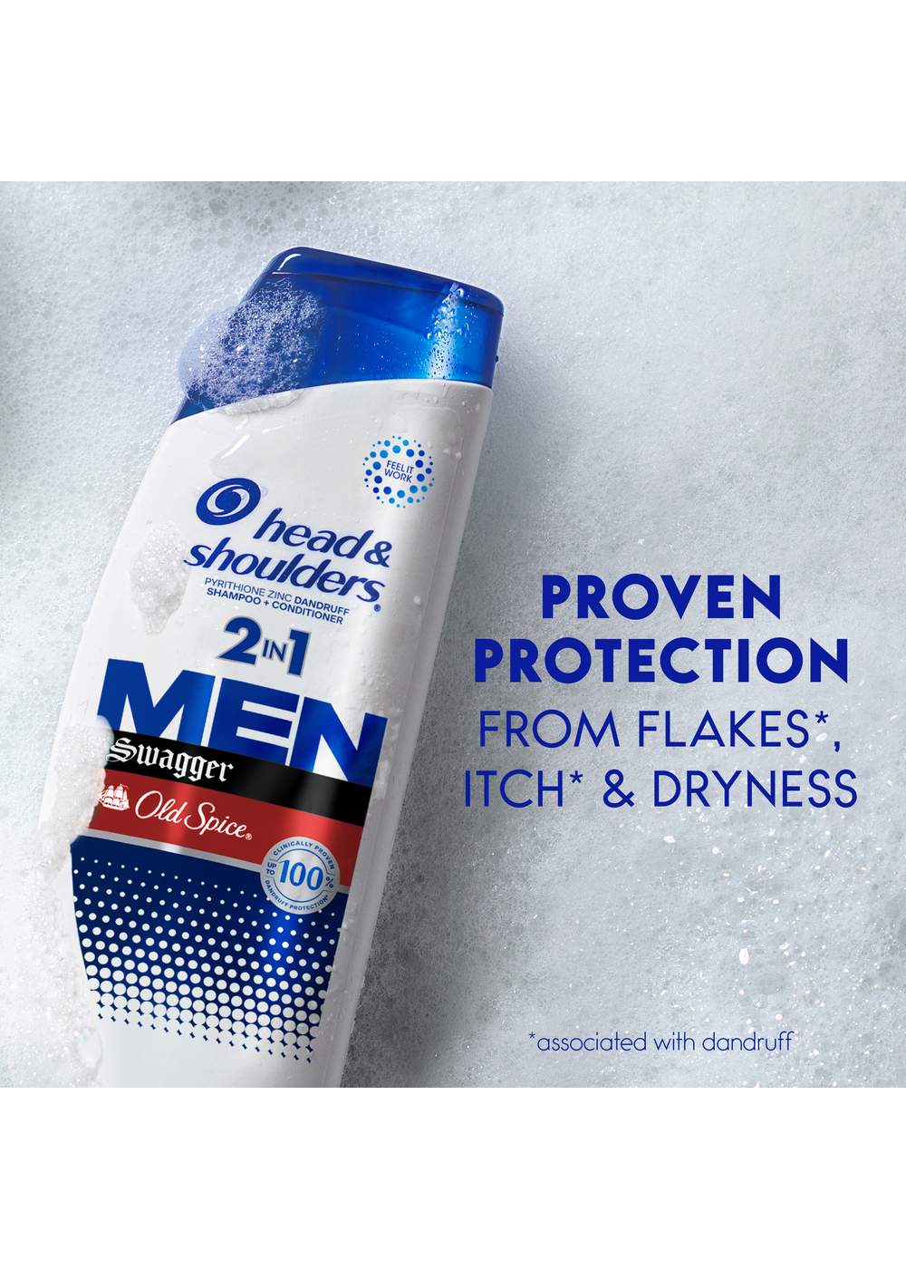 Head & Shoulders Old Spice Men 2 in 1 Dandruff Shampoo + Conditioner - Swagger; image 7 of 11