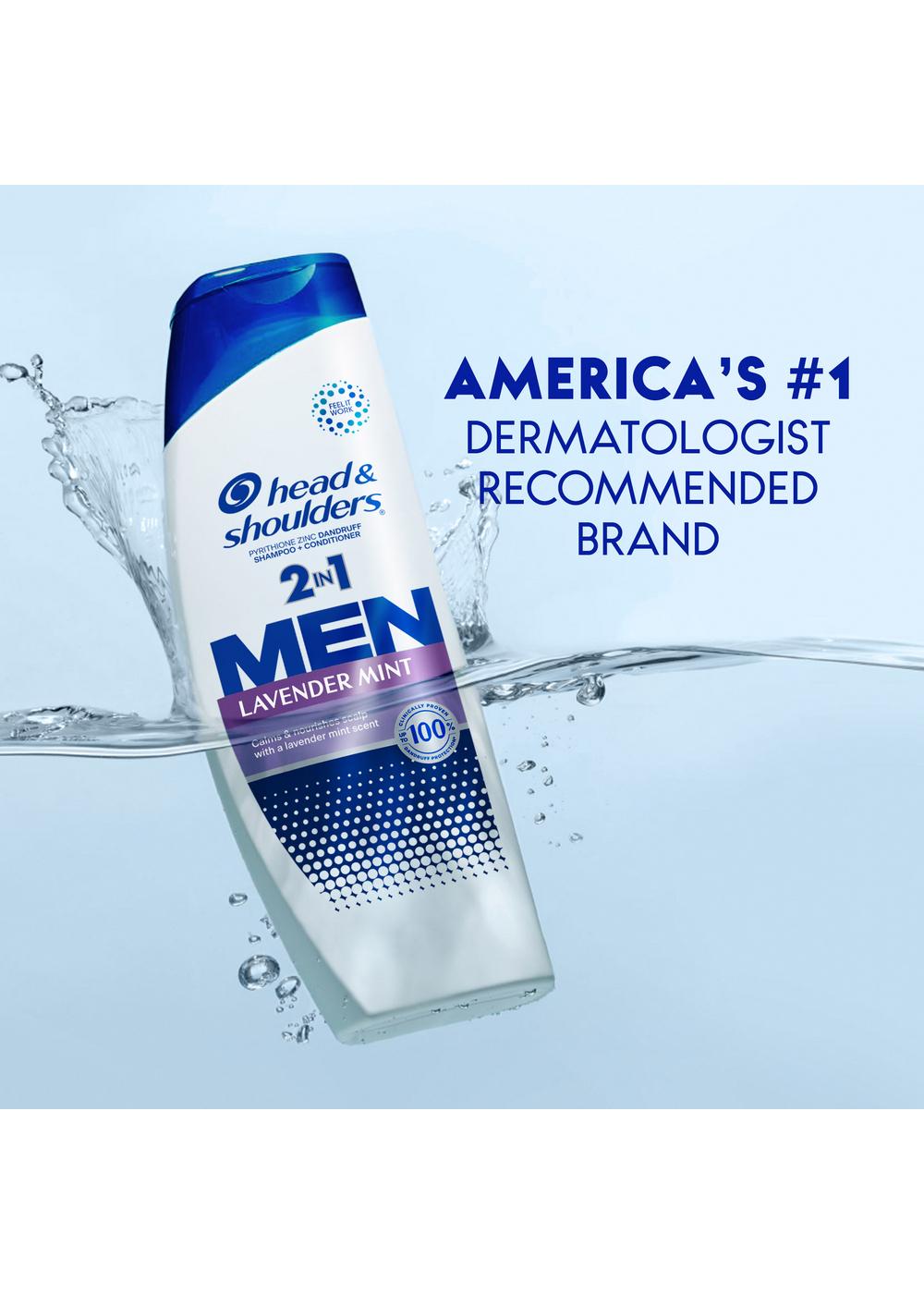 Head & Shoulders Men 2 in 1 Dandruff Shampoo + Conditioner - Lavender Mint; image 3 of 11