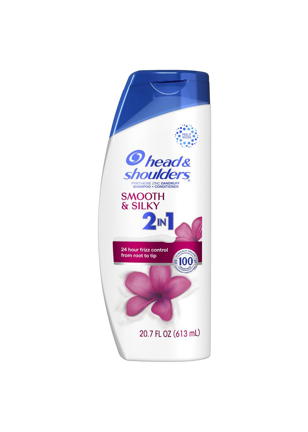 Head & Shoulders 2 in 1 Dandruff Shampoo + Conditioner - Smooth & Silky; image 1 of 11