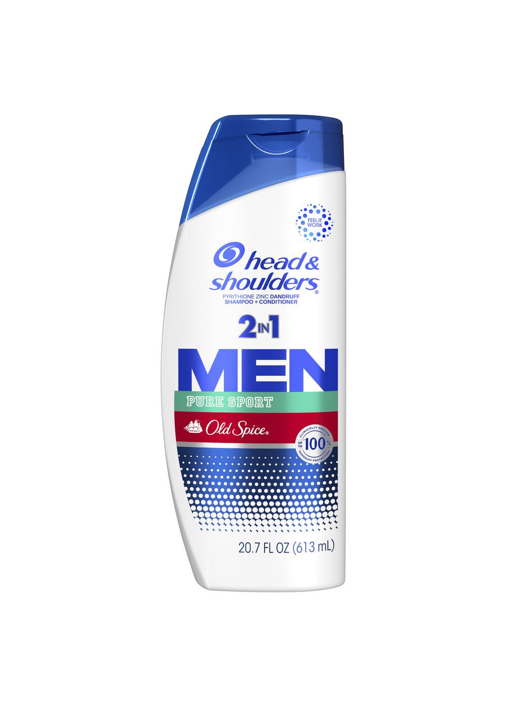 Head & Shoulders Old Spice 2 in 1 Men Dandruff Shampoo + Conditioner - Pure Sport; image 1 of 11