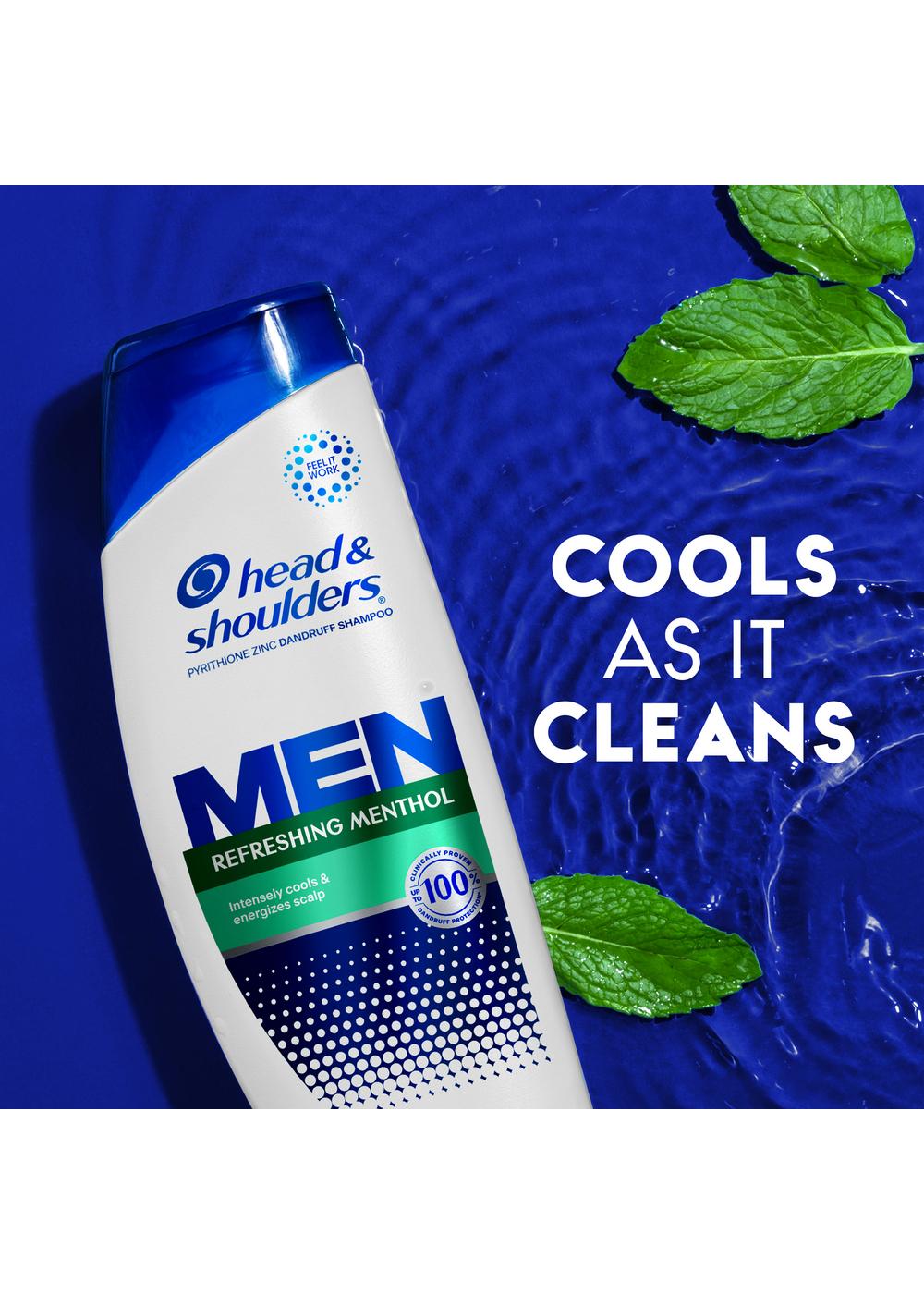 Head & Shoulders Men Dandruff Shampoo - Refreshing Menthol; image 11 of 11