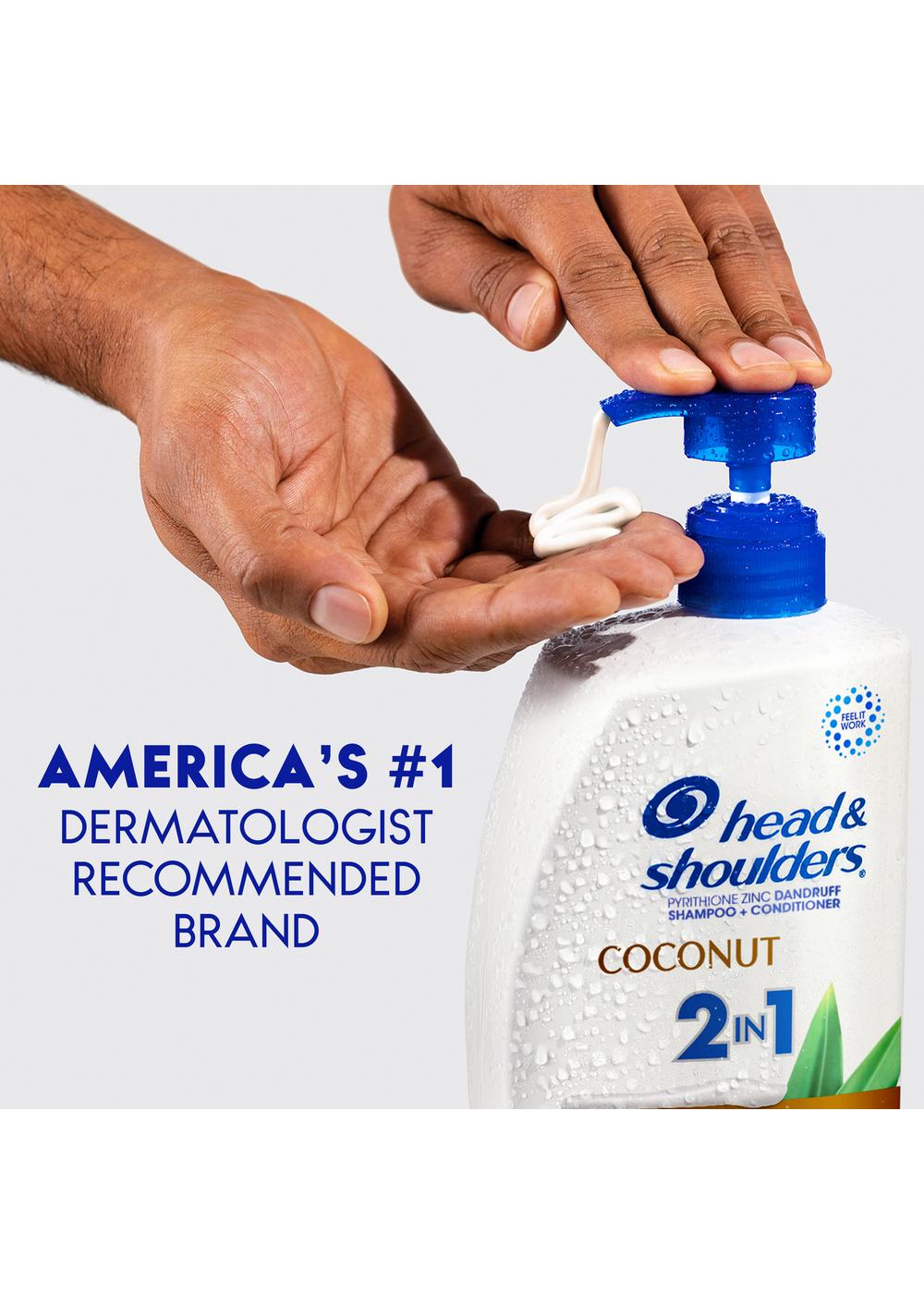 Head & Shoulders 2 in 1 Dandruff Shampoo and Conditioner - Coconut; image 3 of 11