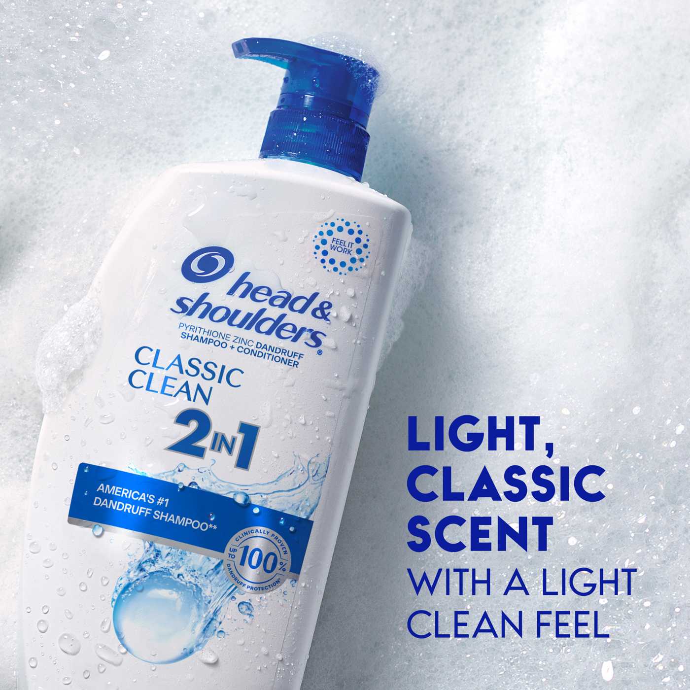 Head & Shoulders 2 in 1 Dandruff Shampoo + Conditioner - Classic Clean; image 3 of 10