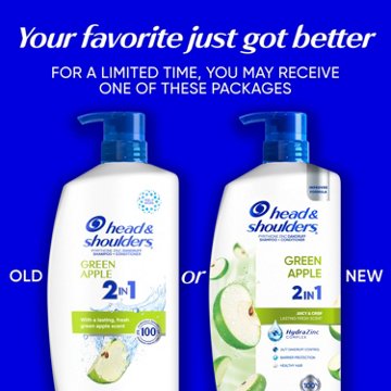 Head & Shoulders 2 in 1 Dandruff Shampoo + Conditioner - Green Apple