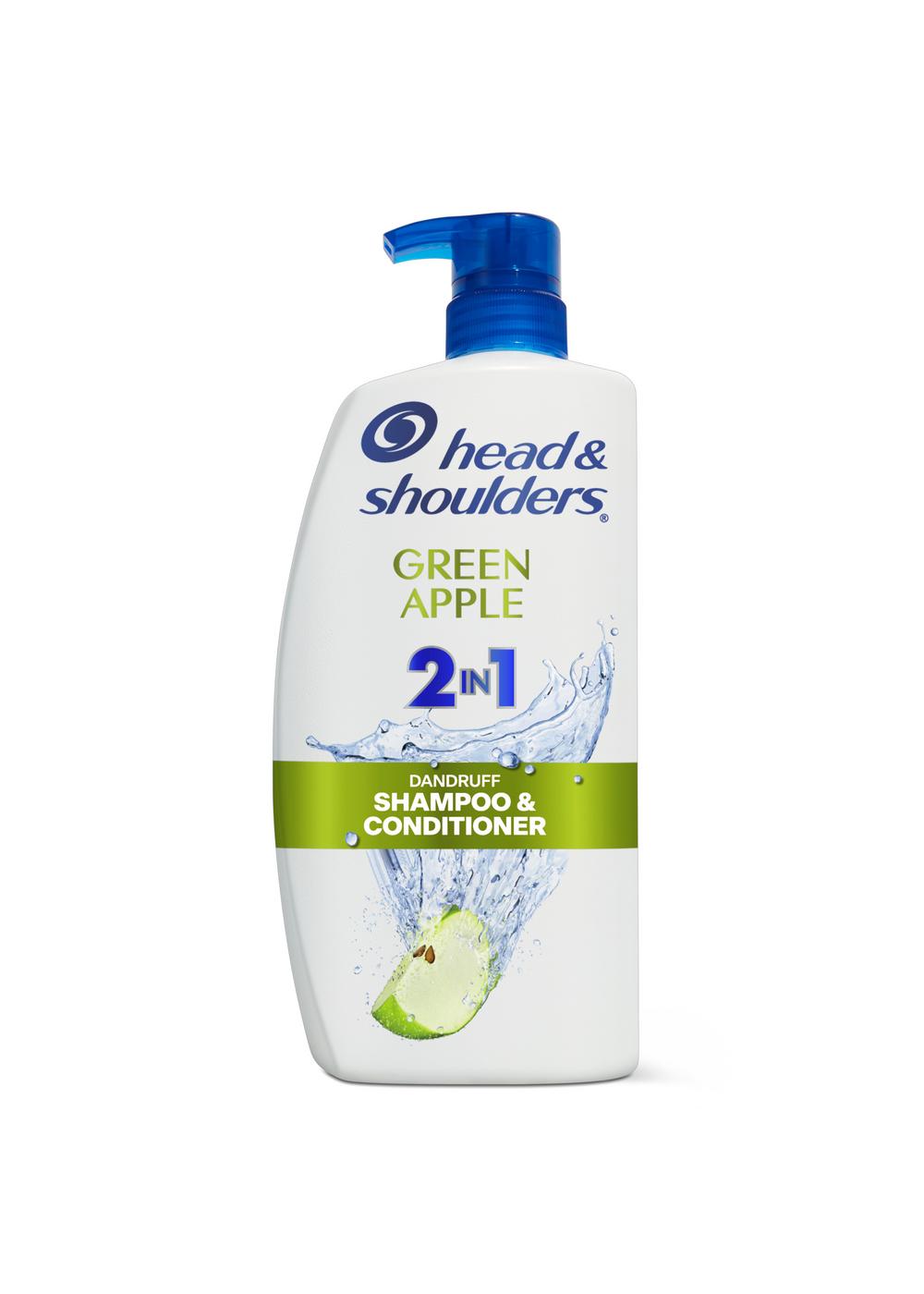 Head & Shoulders 2 in 1 Dandruff Shampoo + Conditioner - Green Apple; image 2 of 11