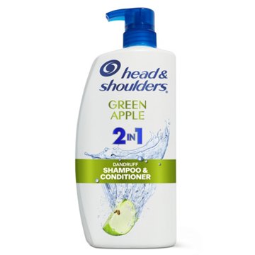 Head & Shoulders 2 in 1 Dandruff Shampoo + Conditioner - Green Apple, 28.2 oz
