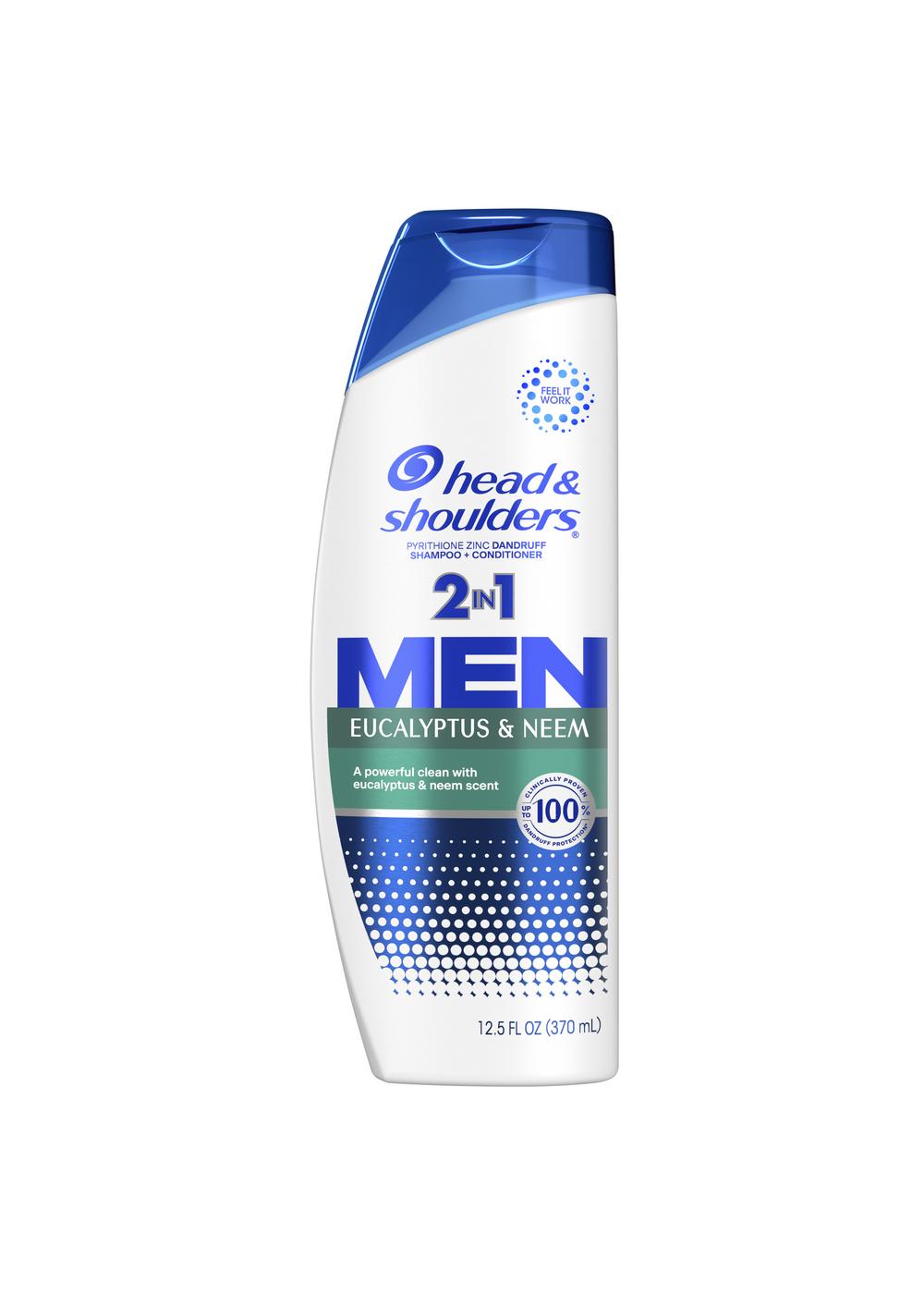 Beregn indsprøjte Bungalow Head & Shoulders Men 2 in 1 Dandruff Shampoo + Conditioner - Eucalyptus &  Neem - Shop Shampoo & Conditioner at H-E-B
