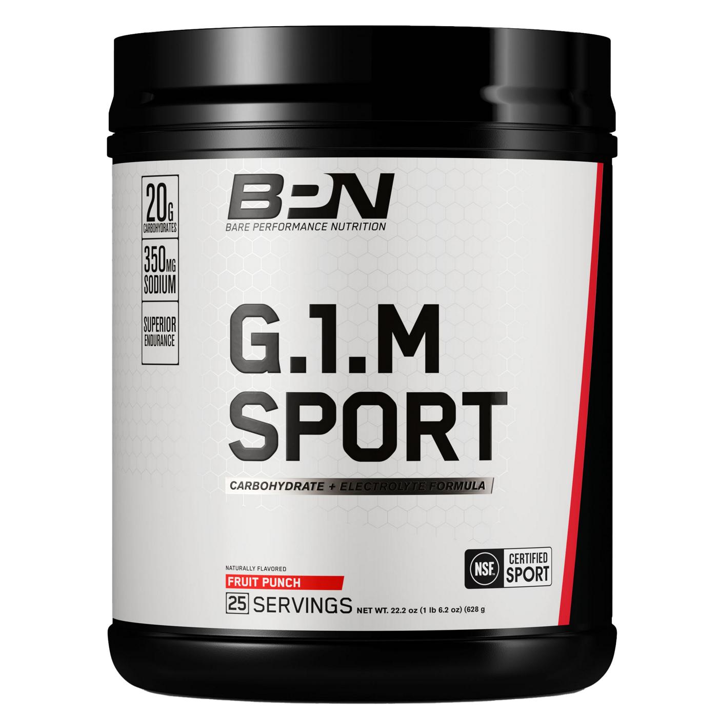 Bare Performance Nutrition G.1.M Sport - Fruit Punch; image 1 of 2