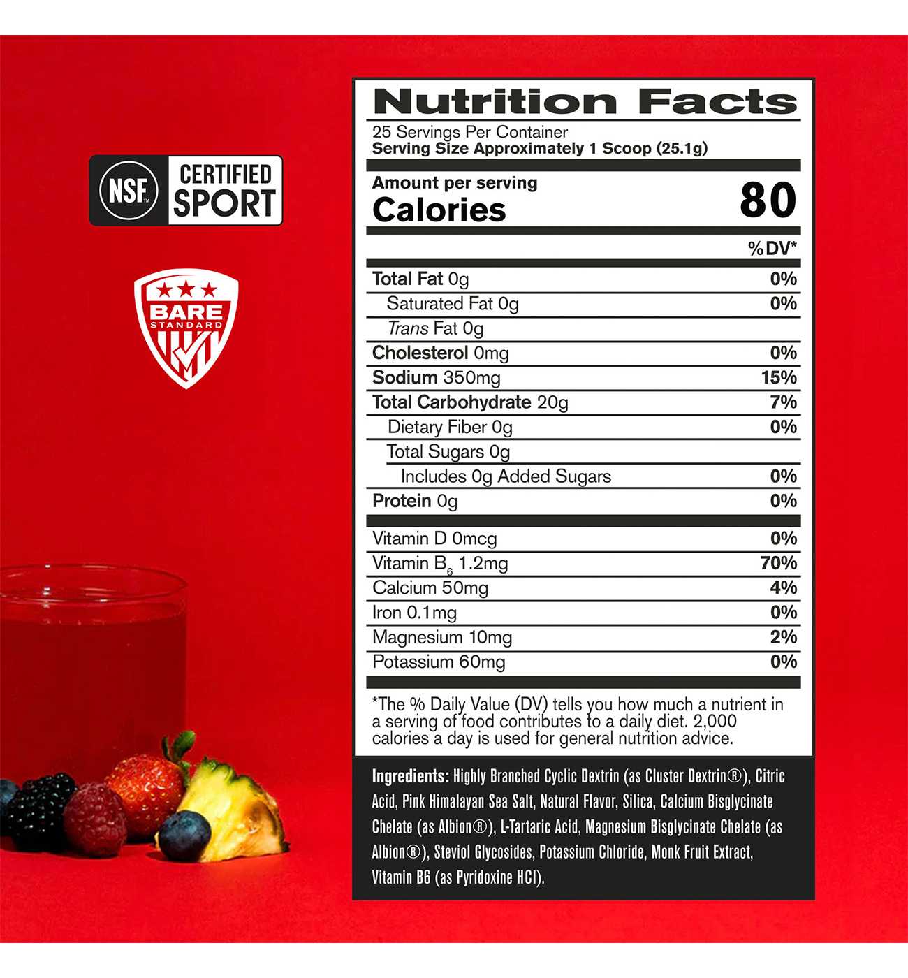 Bare Performance Nutrition G.1.M Sport - Fruit Punch; image 2 of 2