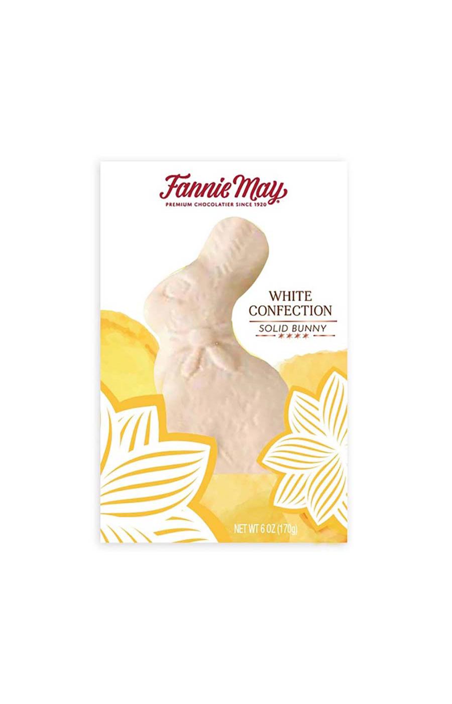 Fannie May White Confection Solid Bunny Easter Candy; image 1 of 2