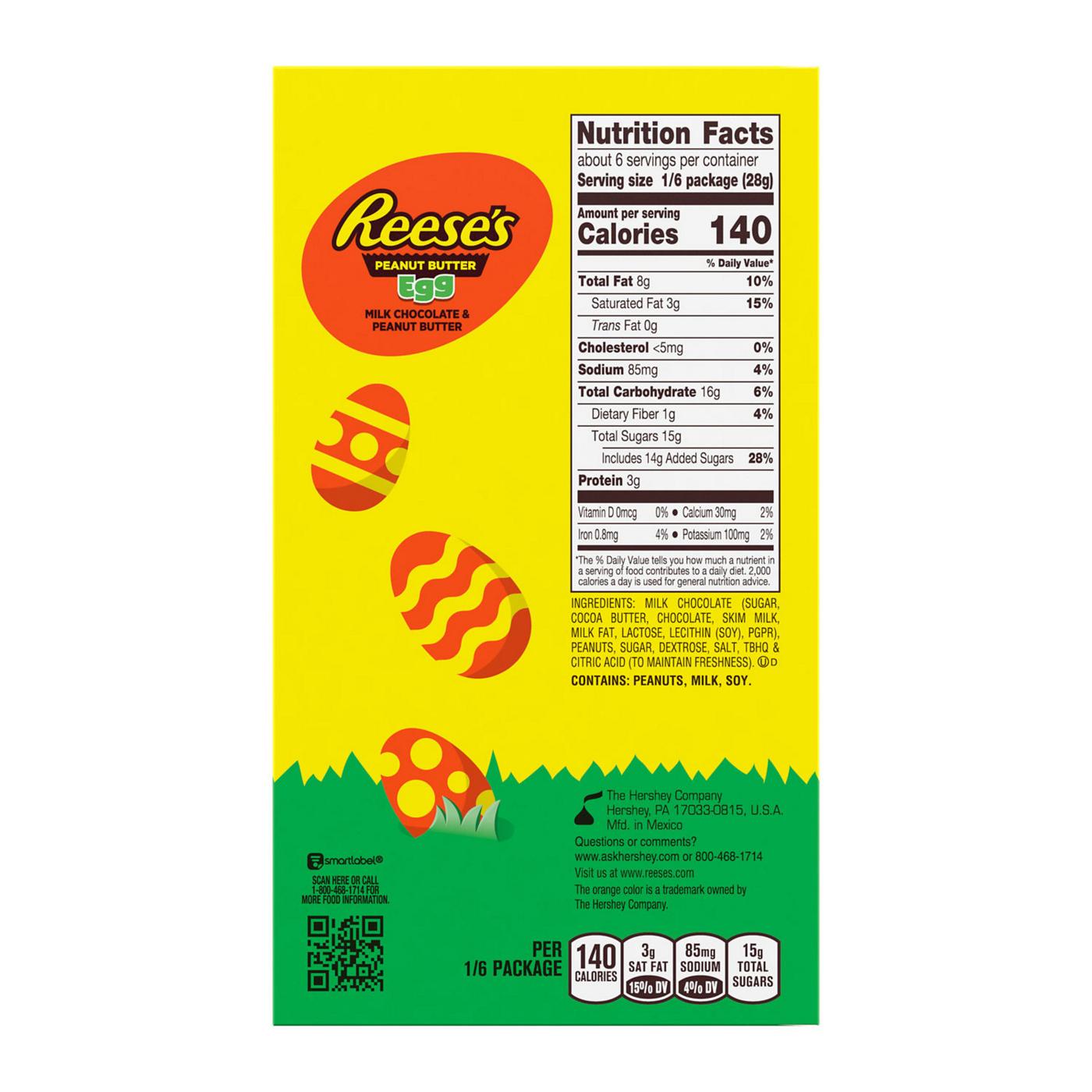 Reese's Milk Chocolate Peanut Butter Egg Easter Candy; image 7 of 8