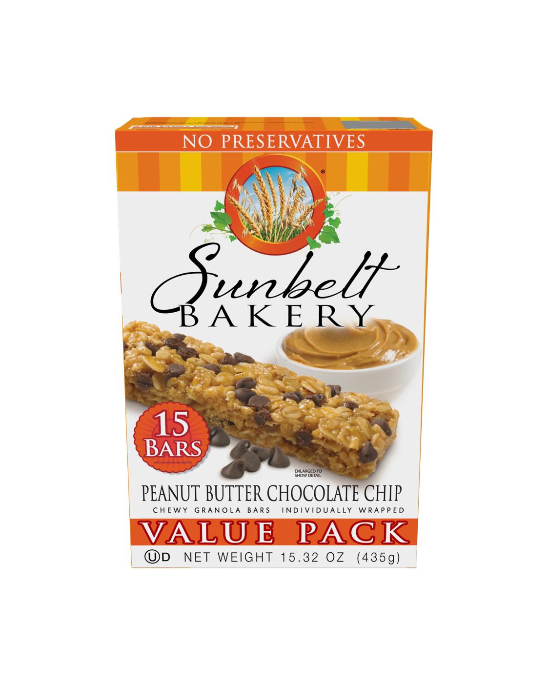 Sunbelt Peanut Butter Chocolate Chip Granola Bars Value Pack; image 1 of 2