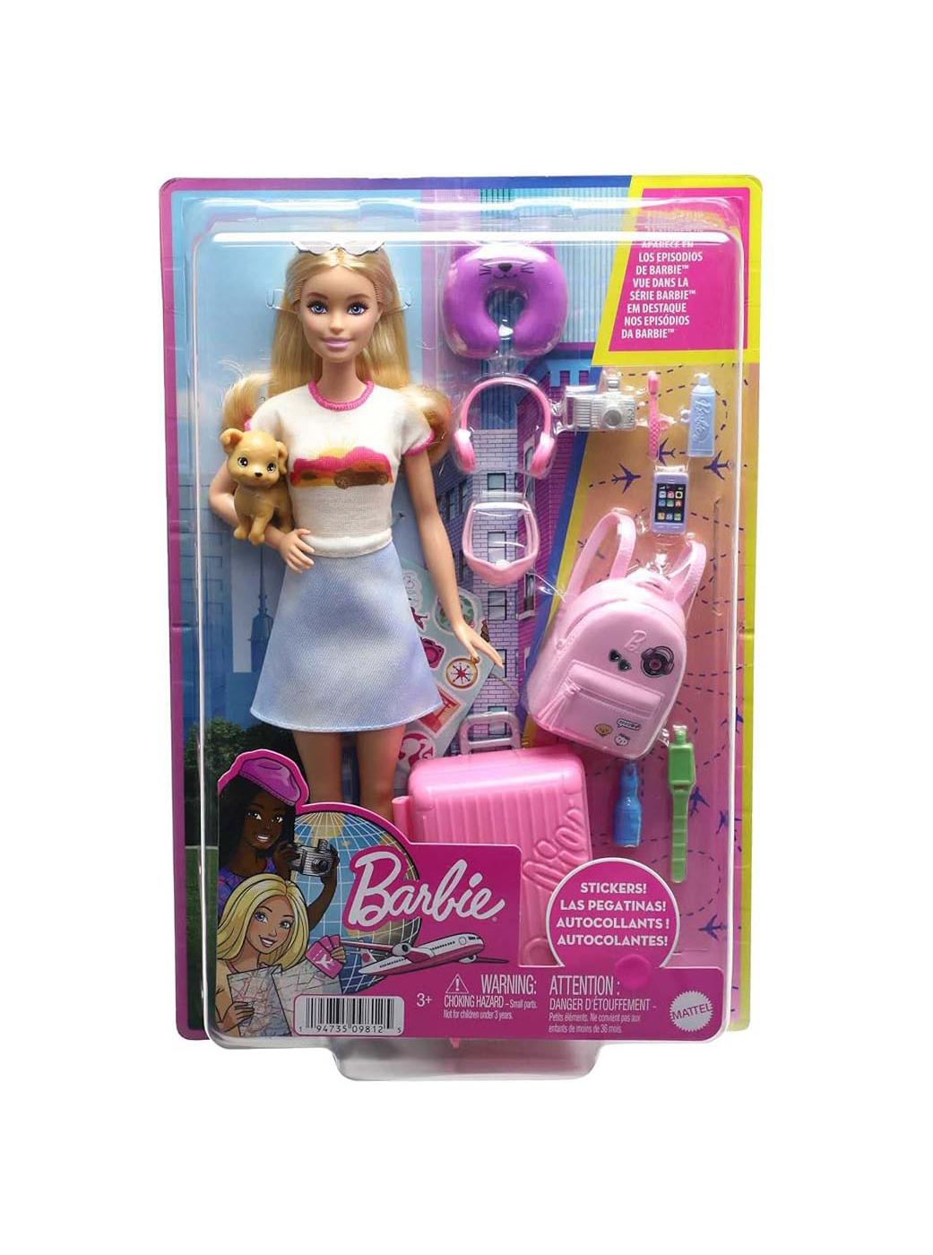 Barbie Malibu Doll & Puppy Travel Playset; image 2 of 3