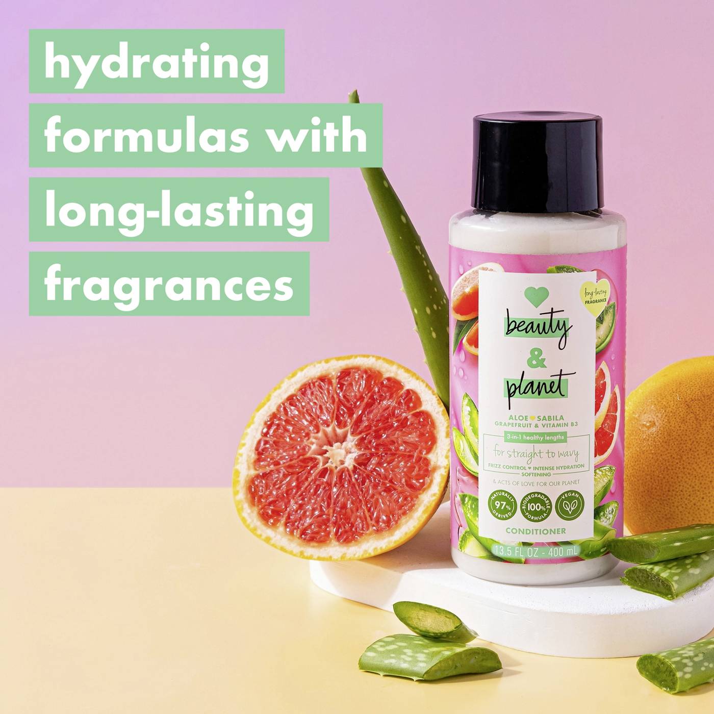 Love Beauty and Planet Aloe Pink Grapefruit Conditioner; image 4 of 10