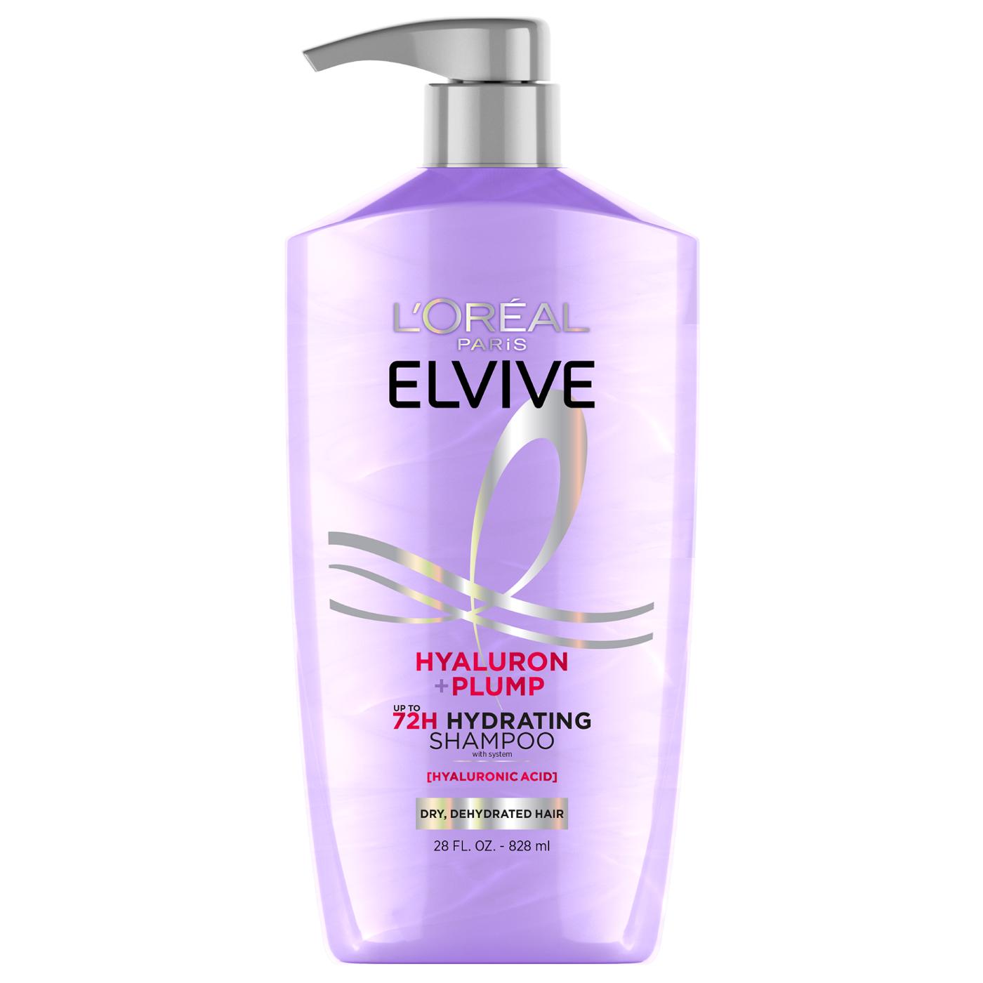 L'Oréal Paris Elvive Hyaluron + Plump 72hr Hydrating Shampoo; image 1 of 7