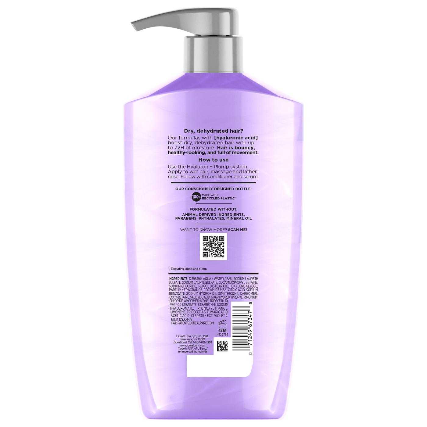 L'Oréal Paris Elvive Hyaluron + Plump 72hr Hydrating Shampoo; image 4 of 7