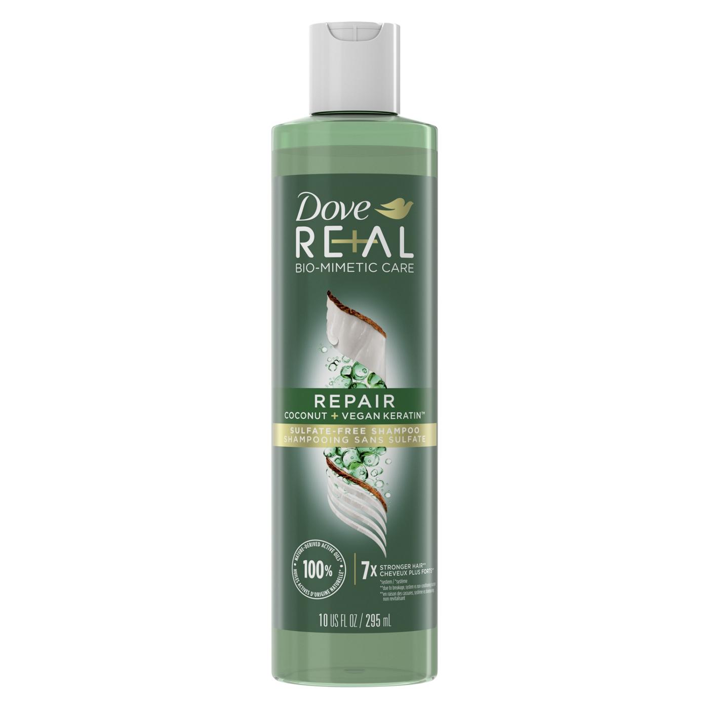 Dove Real Repair Coconut + Keratin Shampoo; image 1 of 8