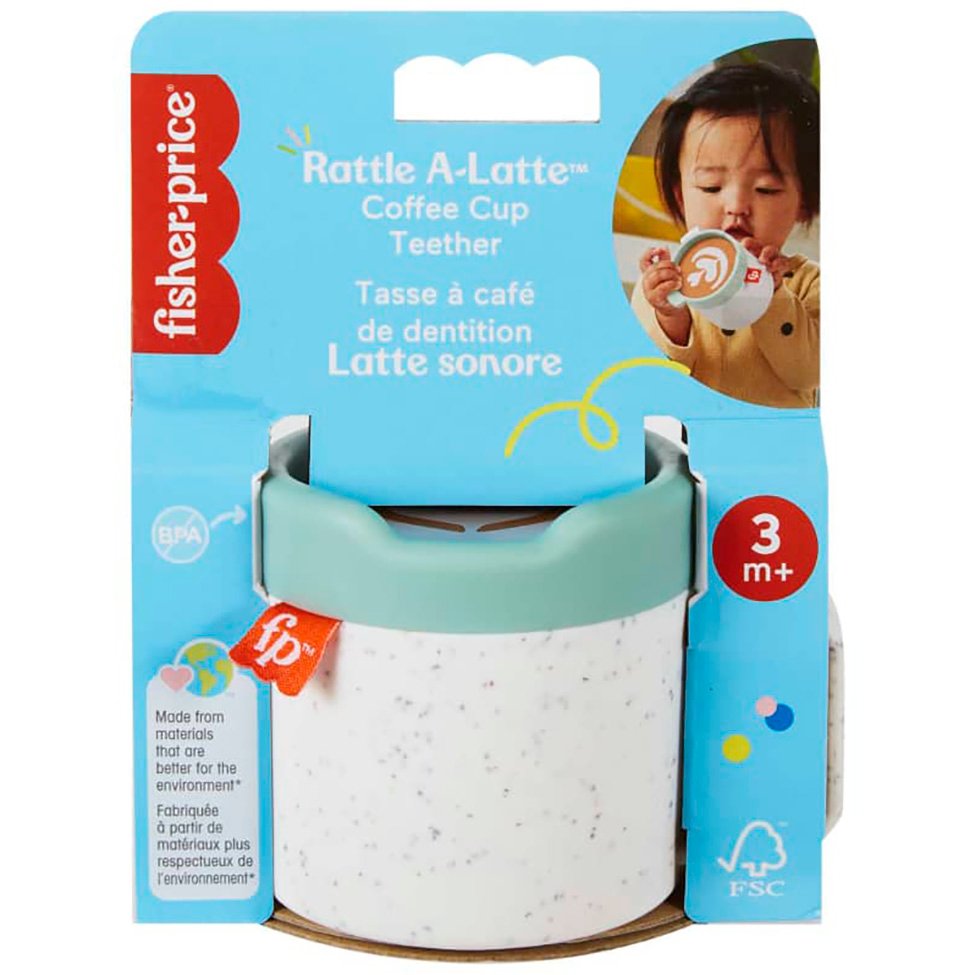 Fisher-Price Rattle A-Latte Coffee Cup Teether Activity Toy - Shop Baby ...