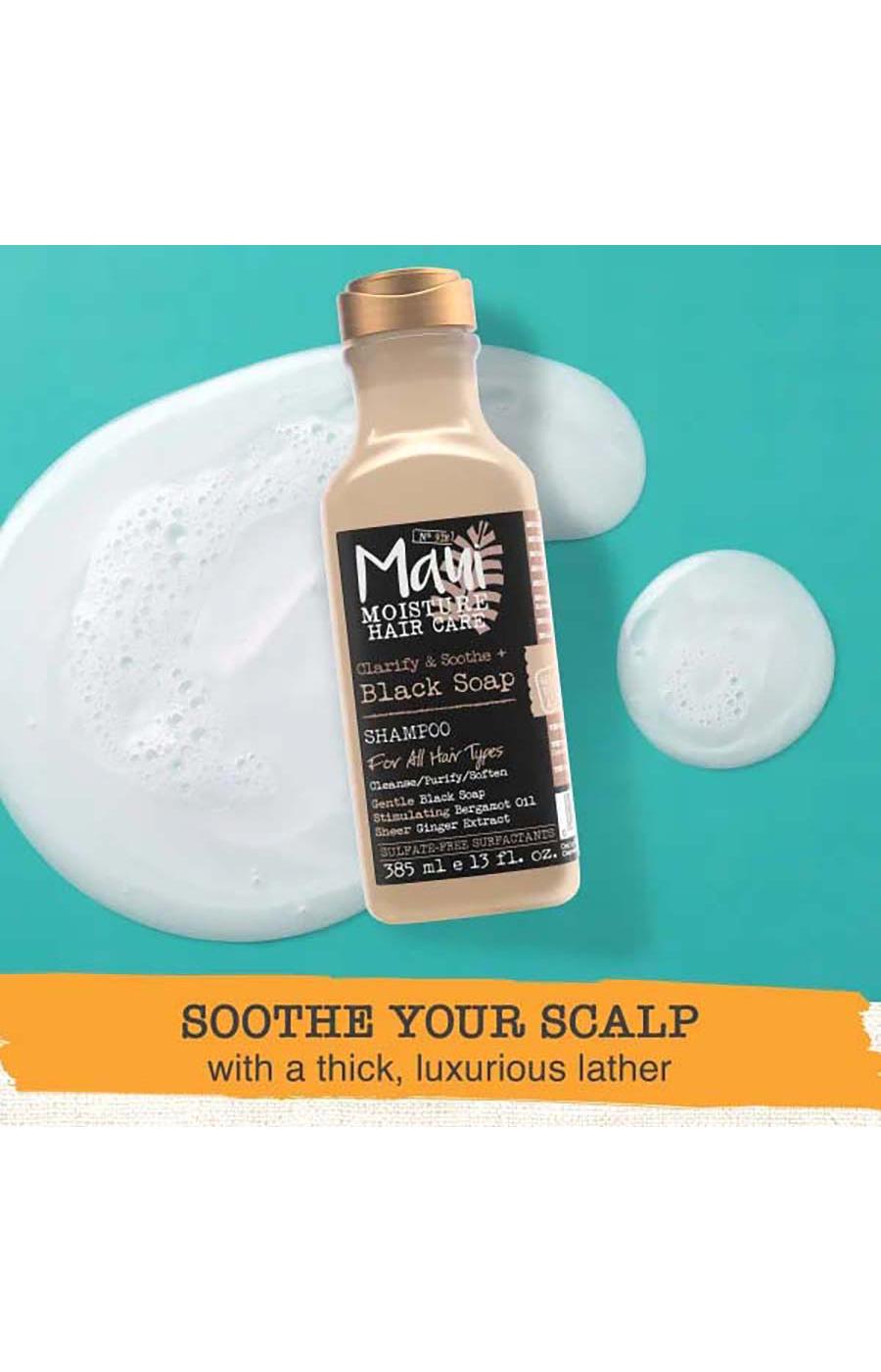 Maui Moisture Scalp Soothing + Black Soap Shampoo; image 4 of 4