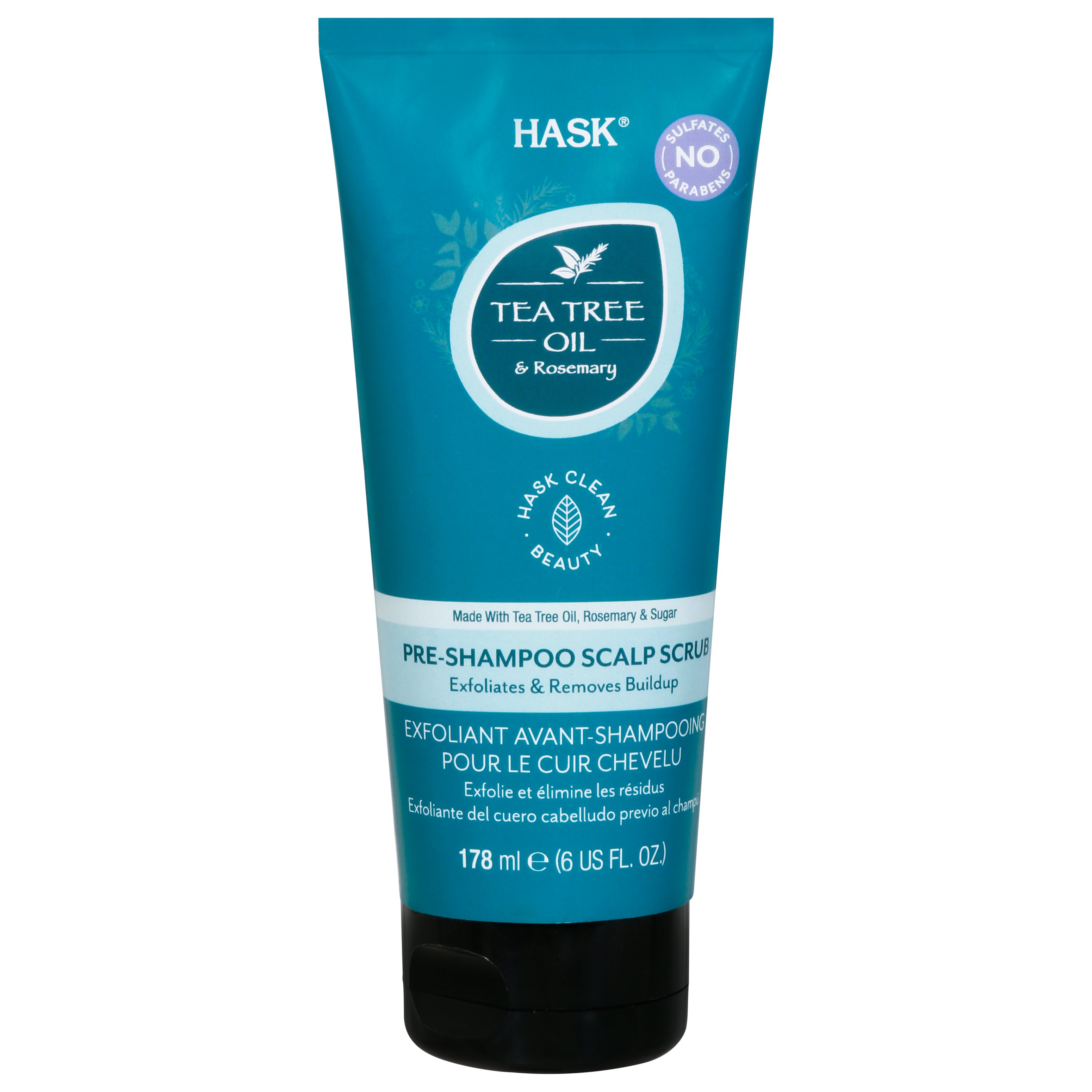 Hask Tea Tree Oil & Rosemary PreShampoo Scalp Scrub Shop Shampoo