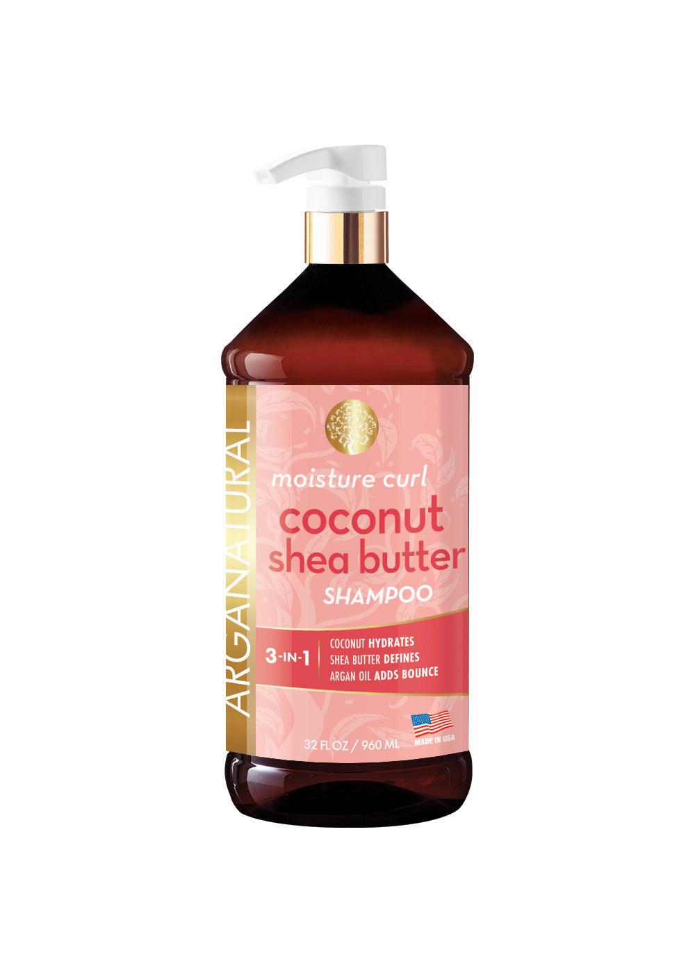 Arganatural 3 in 1 Curl Shampoo - Coconut Shea Butter