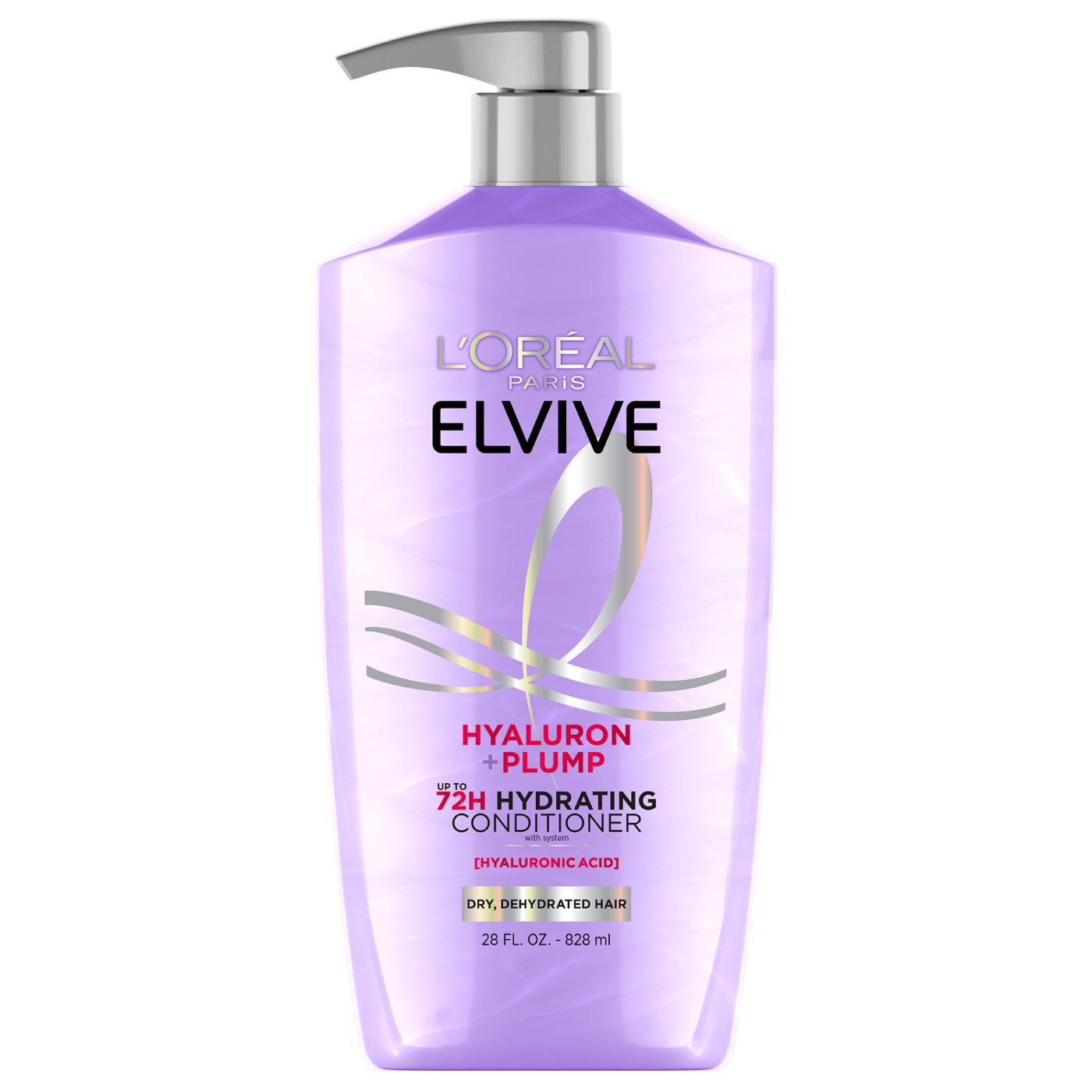 L'Oréal Paris Elvive Hyaluron + Plump 72hr Hydrating Conditioner; image 1 of 6
