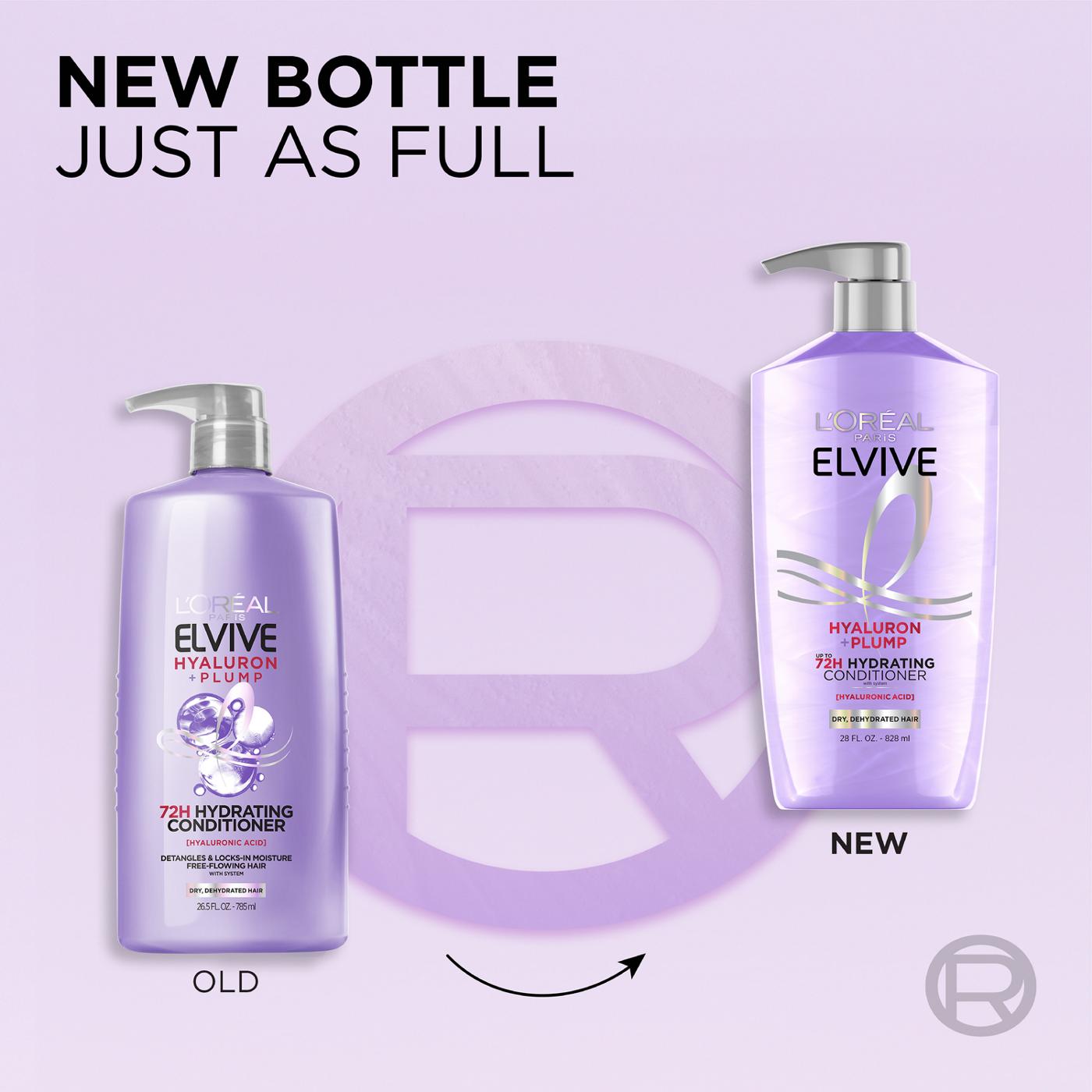 L'Oréal Paris Elvive Hyaluron + Plump 72hr Hydrating Conditioner; image 6 of 6