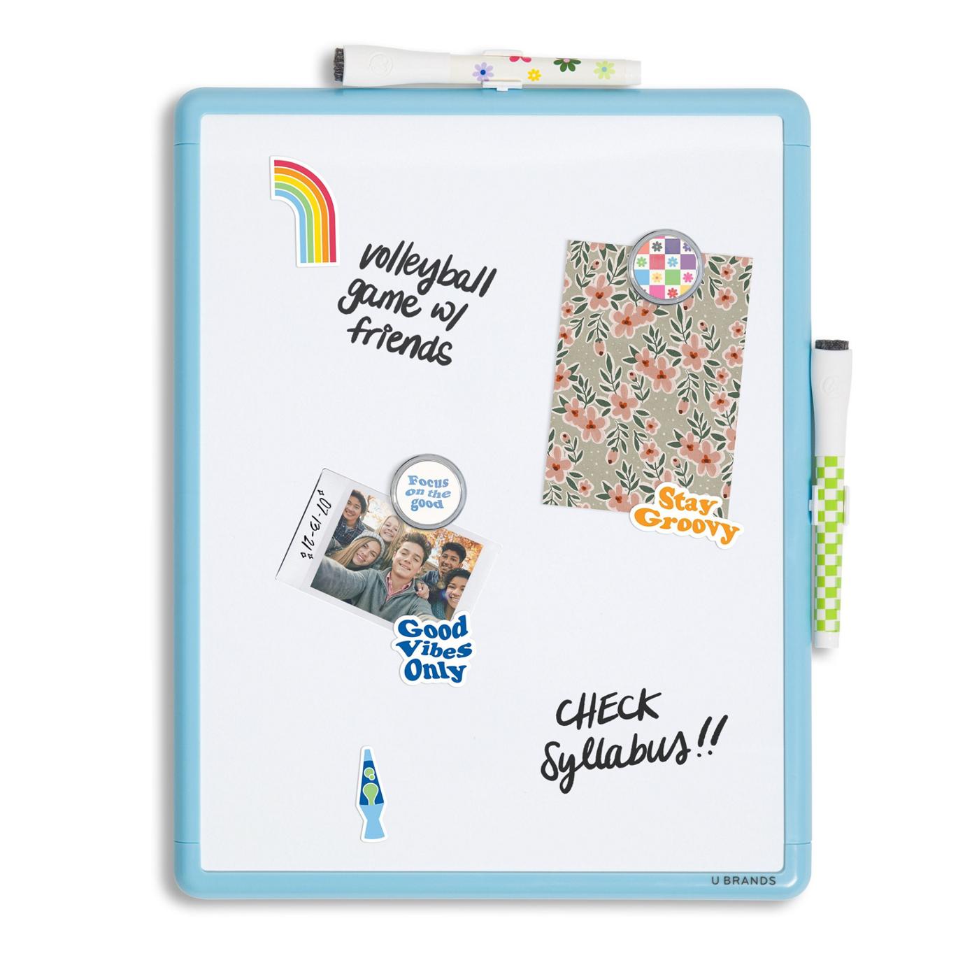 U Brands Contempo Blue Frame Dry Erase Board - Shop Bulletin & dry